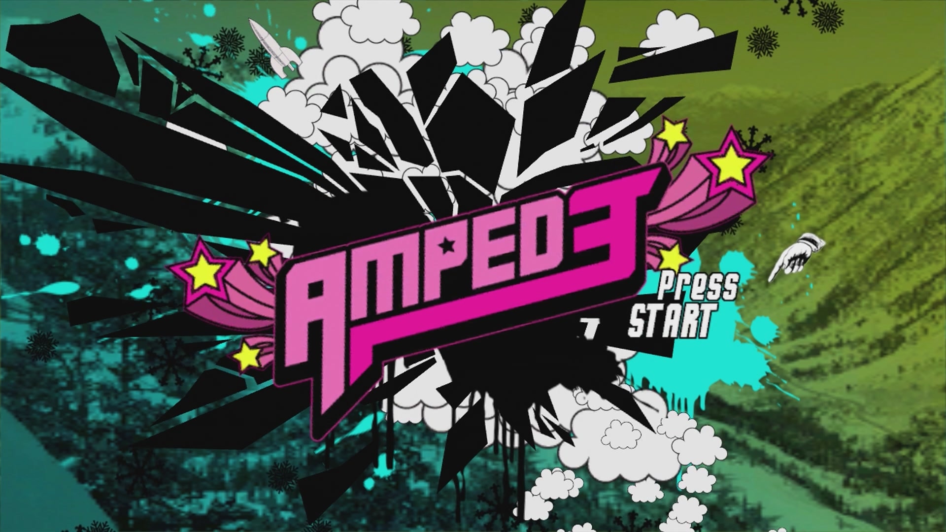 Amped 3 title screen for Xbox 360
